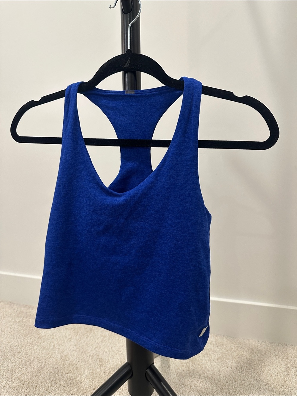 Vuori Royal Blue Racerback Crop Tank